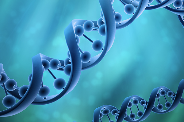 illustration of DNA helix strands