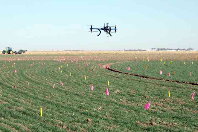 Helicopter drones help producers make better choices for irrigation