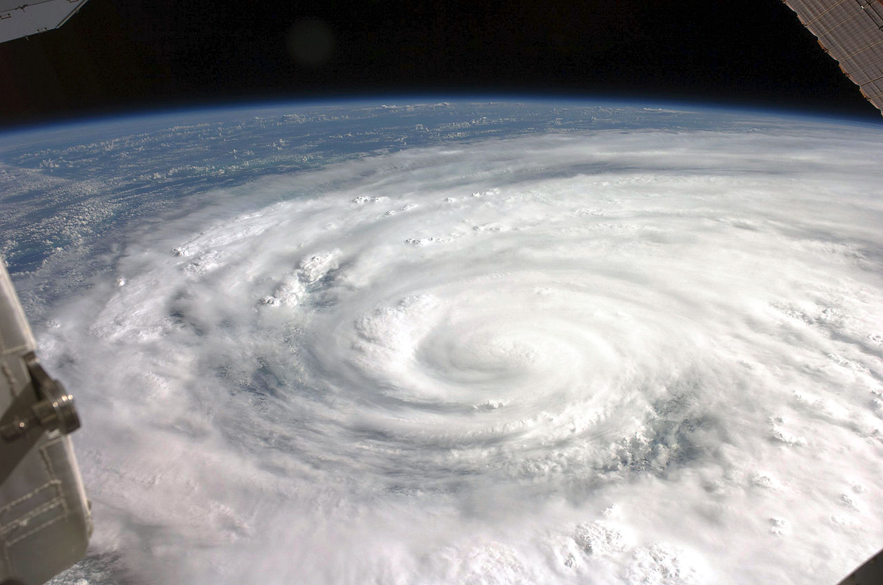 Hurricane photographed from space