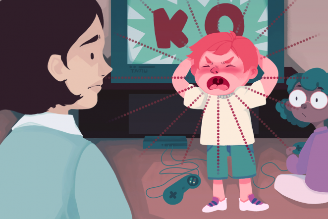 How do self-control issues influence behavior problems in children?