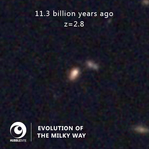 An animated version of the Milky Way Galaxy's life story.