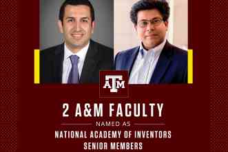 National Academy of Inventors names two Texas A&M professors as NAI Senior Members